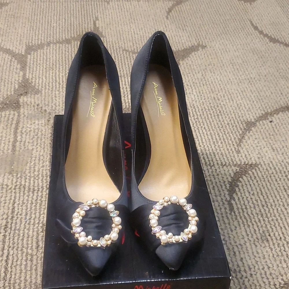 Anne Michelle black Heels - Picture 2 of 7